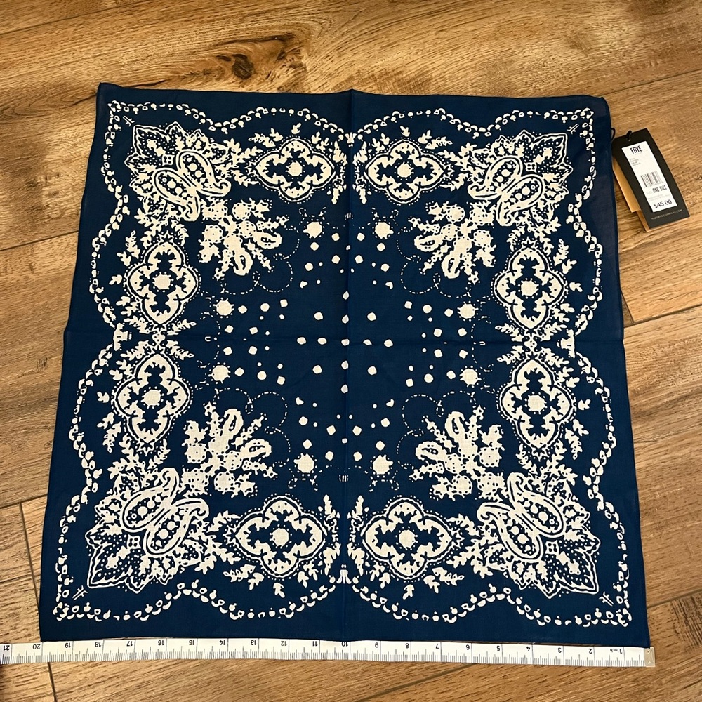 Frye Blue and White Bandana